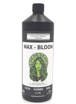 1 L MAX-BLOOM LIQUID FERTILISER. BUD BOOSTER. HYDROPONICS. NUTRIENTS. BLOOM FEED
