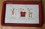2006 Tim Coffey THE NATURE OF CHRISTMAS  Santa Centerpiece Server Tray Demdaco