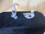 Herend Collectable Hand Painted Fishnet Animal Figurines