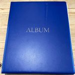 Blue 4-Ring postcard Album Binder 26 Pages 104 Capacity 4-Pocket