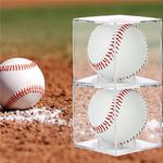 Acrylic Tennis Ball Cases Baseball Display Stands Softball Storage Boxes