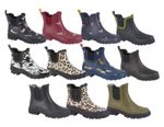 Wellington wellies short ladies girls fashion ankle patterned 4-8