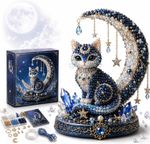Moon Cat Luna Guardian DIY Bead Kit Tiny 3D Beaded Luna Guardian Craft Gifts