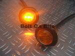 2 Button 12v Amber LED Marker light/lamps Indicator/Repeater/kitcar/quad/orange