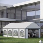 Wedding Marquee Gazebo with Sides Level 4 Wind Protection Waterproof 8m x 4m