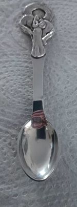 vintage solid silver spoon 830 silver