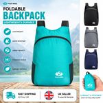 Backpack Rucksack Bag 20L Light Weight Foldable School Office Travel Camping 85G