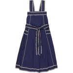 Bonté Navy Embroidered Clara Dress
