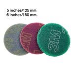 125/150mm Nylon Fibre Sanding Discs Hook & Loop Abrasive Finishing Cleaning Pads