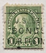 Benjamin Franklin 1902 1 Cent Postage Stamp - Green - Used