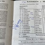 1986 BLACKHEATH V NEATH CLUB RUGBY HURSEY AUTOGRAPH PROGRAMME WELSH ENGLISH