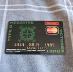 Type 0 Negative - Promotional (Faux) Credit Card for October Rust Album in 1996