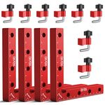Preciva 90 Degree Right Angle Positioning Square Clamp for Woodworking, 14cm Red