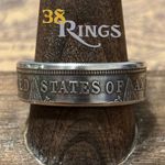 90% SILVER THIN BAND Morgan Dollar COIN RING USA United States America SIZE 5-18
