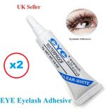 Eyelash Lash Glue Adhesive 7g Clear Waterproof UK Seller x 2