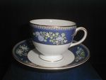 Wedgwood Fine Bone China Blue Siam Tea Cup & Saucer Duo  UNUSED 1st Quality