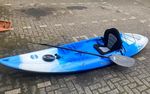 Perception Single Sit-on-Top Kayak Blue/White with Seat and Paddle