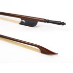 4/4 Violin Bow: Brazilwood, Ebony Frog, Horse Hair, Normal Baroque, Long Screw