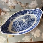 Spode Italian Collection Oven To Tableware eared Dish  Blue And White. 36 x 20cm