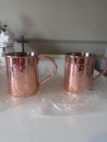 2 Titos Handmade Vodka Austin, Texas, Copper & Stainless Cup, Mint Condition