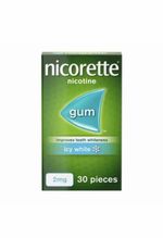 Nicorette Icy White 2mg Gum – 30 Pieces