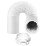 Vent Hose for HOMCOM Air Con 6m 5" 5.9" Duct Pipe Extension Threaded Connector