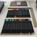 SET OF 72 DERWENT STUDIO COLOURED PENCILS many unused vintage rare