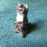 Winstanley Standing tabby kitty Size 1 Glass Eyes & Signed- 14cm tall - cutie!!