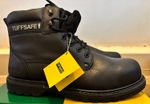 6 TUFFSAFE Trucker Safety Boots Leather Steel Toe Goodyear Sole 12/47 RRP £500