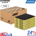 Norton Yellow Fine Double Sided Soft Sanding Sponges Pack of 100 P220 - P400
