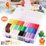 39 Colour Polymer Clay Kit Oven Bake Modelling Clay Set Kid DIY Craft Tools Gift