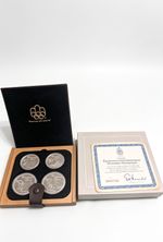 1976 Montreal Olympics silver proof set. coins minted by the Royal Canadian Mint
