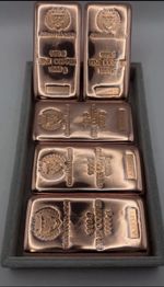 5 X 1kg 999 Fine Copper Bar | Germania Mint
