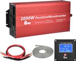 12V Pure Sine Wave Inverter 2000W Continuous 4000W Peak 240V AC