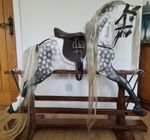 Brown 10" Rocking Horse Saddle Set With Bridle, Martingale, Stirrups/Leathers