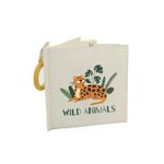 Wild Animals Baby Fabric Book with Silicone Ring