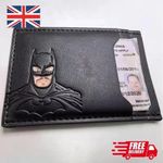 2026 Leather Bat Wallet Superhero Mask Card Holder Hero ID Slim Men & Women