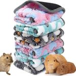 6 Pcs Waterproof Guinea Pig Blankets Small Animal Fleece Bedding Reusable Guinea