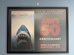 JAWS 50TH ANNIVERSARY – ORIGINAL UK QUAD CINEMA POSTER – 30 x 40 – ROLLED