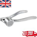Heavy Duty Stainless Steel Garlic Press Crusher Squeezer Removable Kitchen Tool