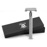 Butterfly Safety Razor for Men and Women Non-Slip Metallic Double Edge Razor