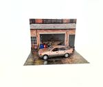 Model car display Background 1:24 scale Auto garage 1/24 Diorama model Miniature
