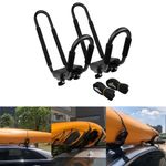 Kayak Roof Rack J Bars 1 Pair Canoe Boat Surf Ski Bike Carrier for Car Truck SUV