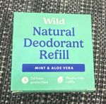 Wild Natural Deodorant Refill 24-Hour Protection Plastic-Free Mint & Aloe 40g