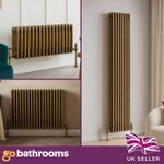 Brass Traditional 3 Column Radiator Horizontal Vertical Central Heating Rad