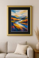 Traditional Gold Picture Frame Poster Frame White or Black Mount Photo Frames