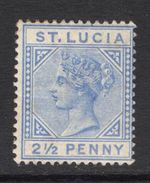 M21200 St Lucia 1883 SG33 - 2 1/2d blue