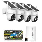 ANRAN CCTV Wireless Security Camera 360°PTZ WiFi IP Solar Powered Outdoor Home
