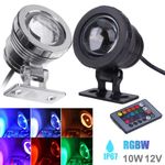 Waterproof Garden Pool Submersible Spotlight LED Underwater Pond Lights Fountain