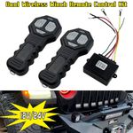 New Dual Wireless Winch Remote Control Kit 12V 24V w 2 Remotes for Truck ATV SUV